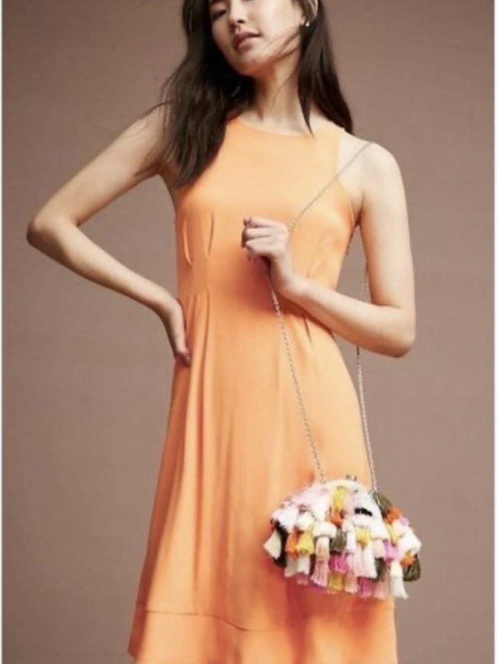 HD in Paris Peach Sleeveless Mini Dress
